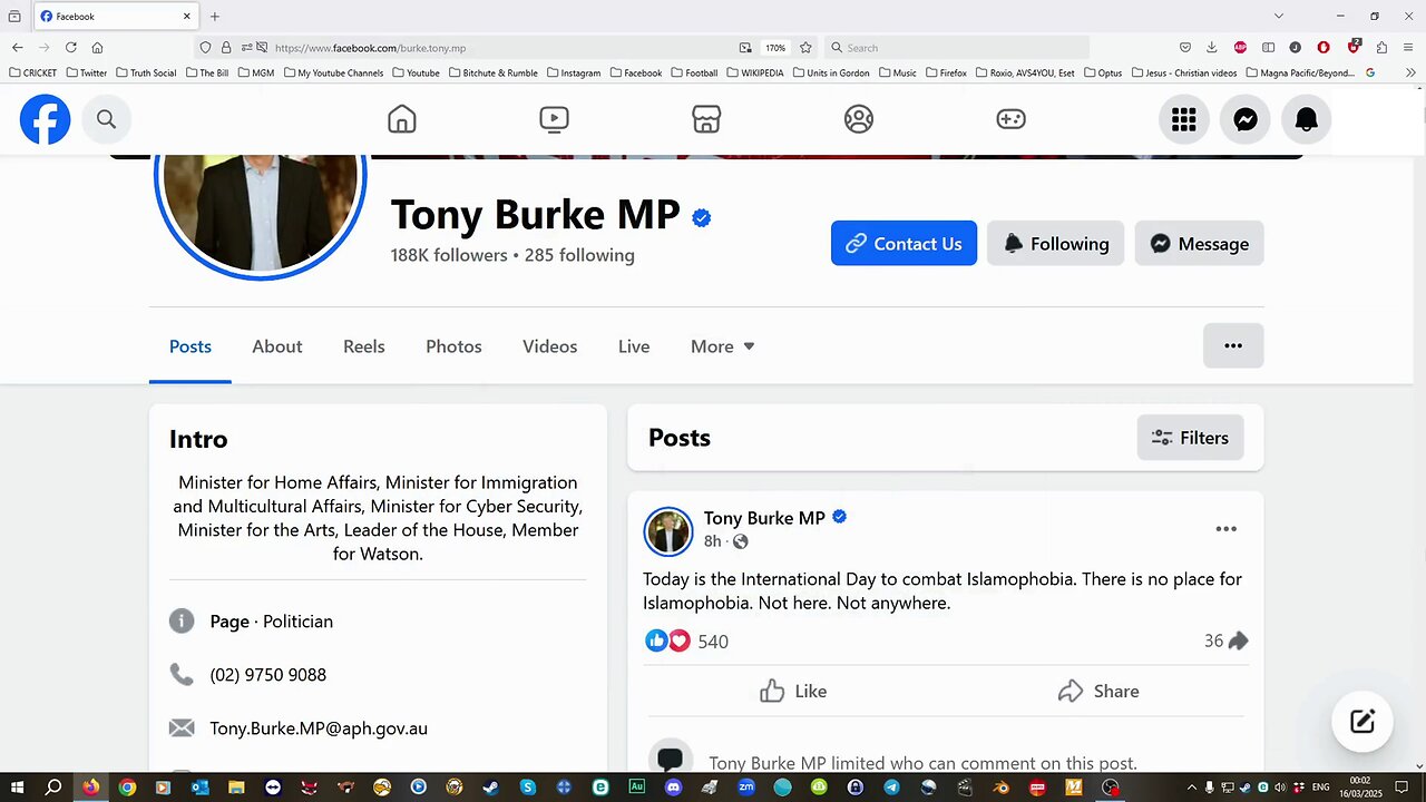 Tony Burke MP and the whole Labor party supports terrorists