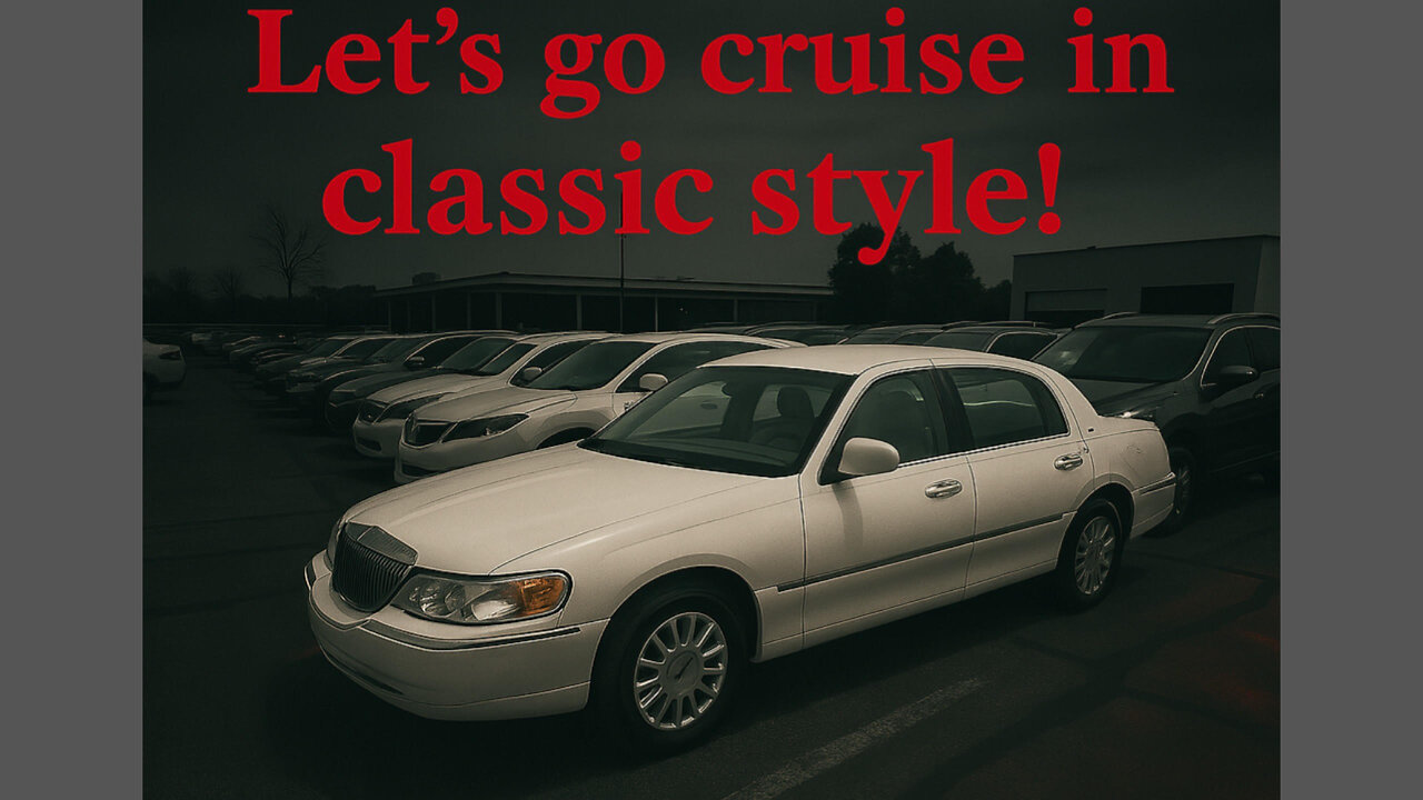 Loving this low mileage 2001 Lincoln town car.