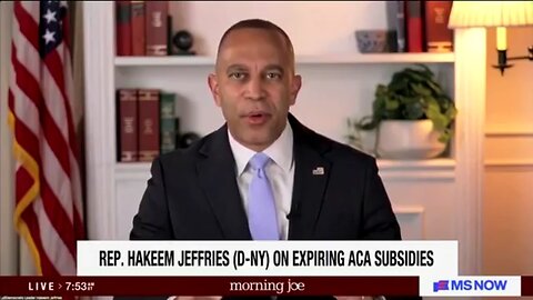 Hakeem Jeffries ADMITS Obamacare Is Broken; Blames GOP