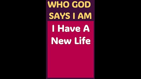 I HAVE A NEW LIFE #wordofgod #Jesus #peace #God #grace #kindness #love #forgiveness #peace #unity