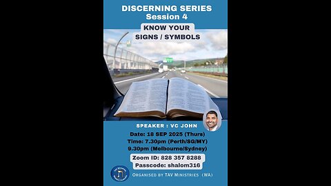 Discerning series Session 4 Know your sign symbols
