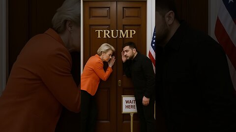 Moment Before Trump Meets Zelensky & EU Leaders
