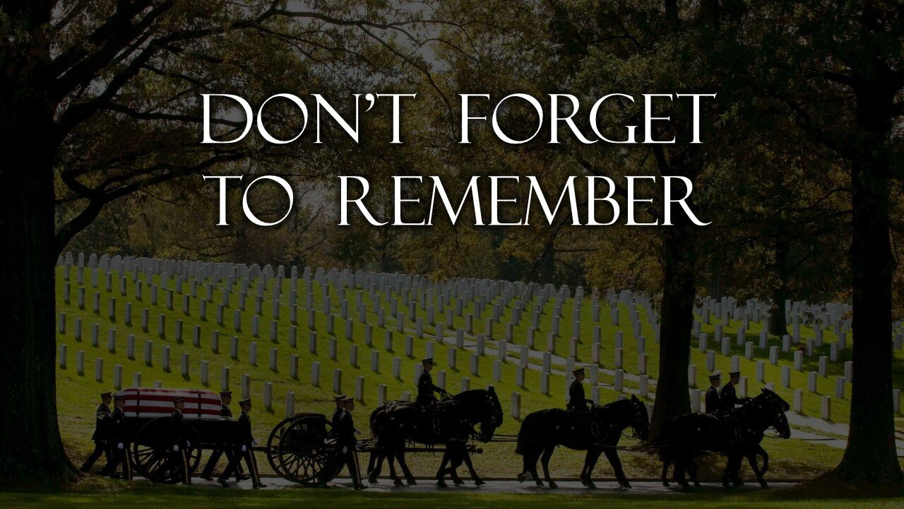Memorial Day: Don't forget to remember