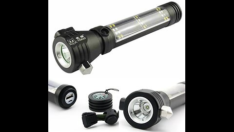 Solar Powered Survival Flashlight