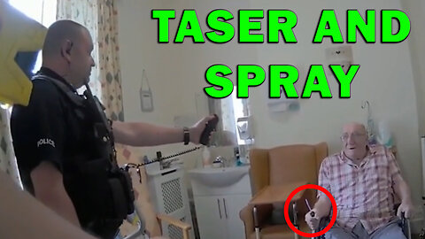 Cops Use Pepper Spray And Taser To Disarm Elderly Knife-Wielding Amputee - LEO Round Table S10E102