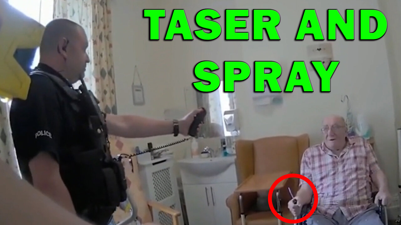 Cops Use Pepper Spray And Taser To Disarm Elderly Knife-Wielding Amputee - LEO Round Table S10E102