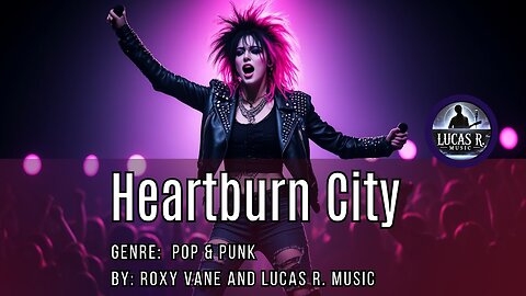 Roxy Vane - Heartburn City (Official Video) | Pop Punk Rage ft. Lucas R. Music