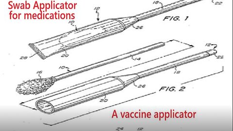 Old Patent for Swab Applicators for Medications| Pre-cursor to the PCR Nasal Swab Vaccine Applicator