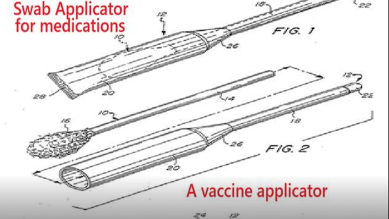 Old Patent for Swab Applicators for Medications| Pre-cursor to the PCR Nasal Swab Vaccine Applicator