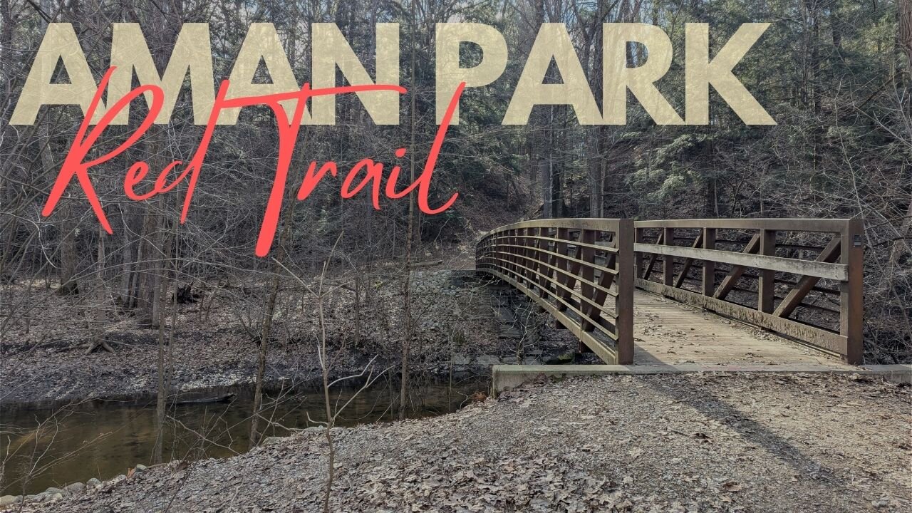 Exploring the Red Trail at Aman Park, Sunny Hike | Full Hike POV | Nature ASMR | Grand Rapids, MI