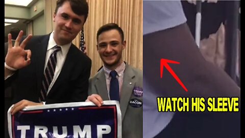 🚨🇺🇸 KIRK HOAX PSYOP ▪️ BLOOD BAG EXPLOSION BLOWS AIR OUT CHARLIE'S SLEEVE 👀