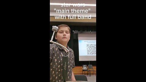 star wars main theme song with full band from suspended cymbals