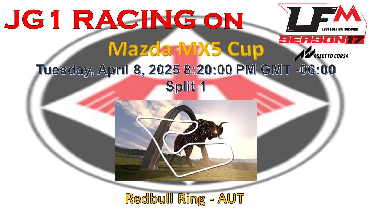 JG1 RACING on LFM - Mazda MX5 - Redbull Ring - AUT - Split 1