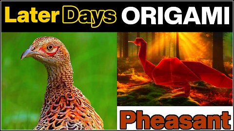 Later Days ORIGAMI: Pheasant