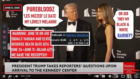 PUREBLOODZ 'LES MIZZED' THE JUNE 11 PARTY TRICK DATE...OR DID THEY? JUNE 24 IS THE DAY BUT FIRST, JUNE 18- REVERSE DATE FOR ELVIS DEATH AND YAHUAH'S NUMBER- 