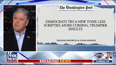 Hannity: Dems Are Trying To Channel Trump