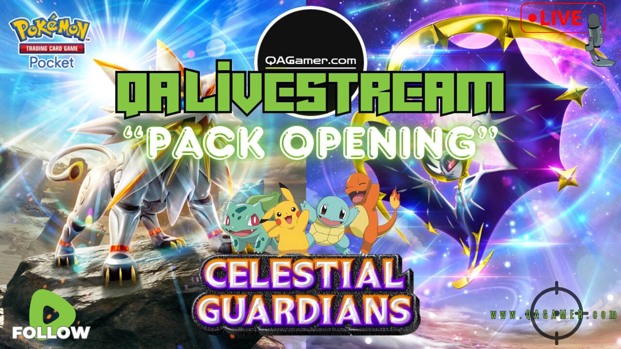 🎥 QAGamer Live: Pokémon Pocket Pack Opening + Ranked Battles!