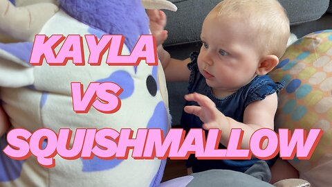 Baby Kayla’s Squishmallow Mountain — Cute Baby Playtime