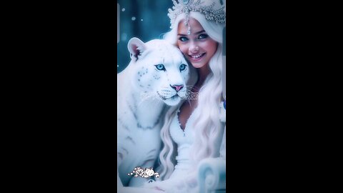 White Tiger, White Snow Girl...By $GTOM TOKEN..