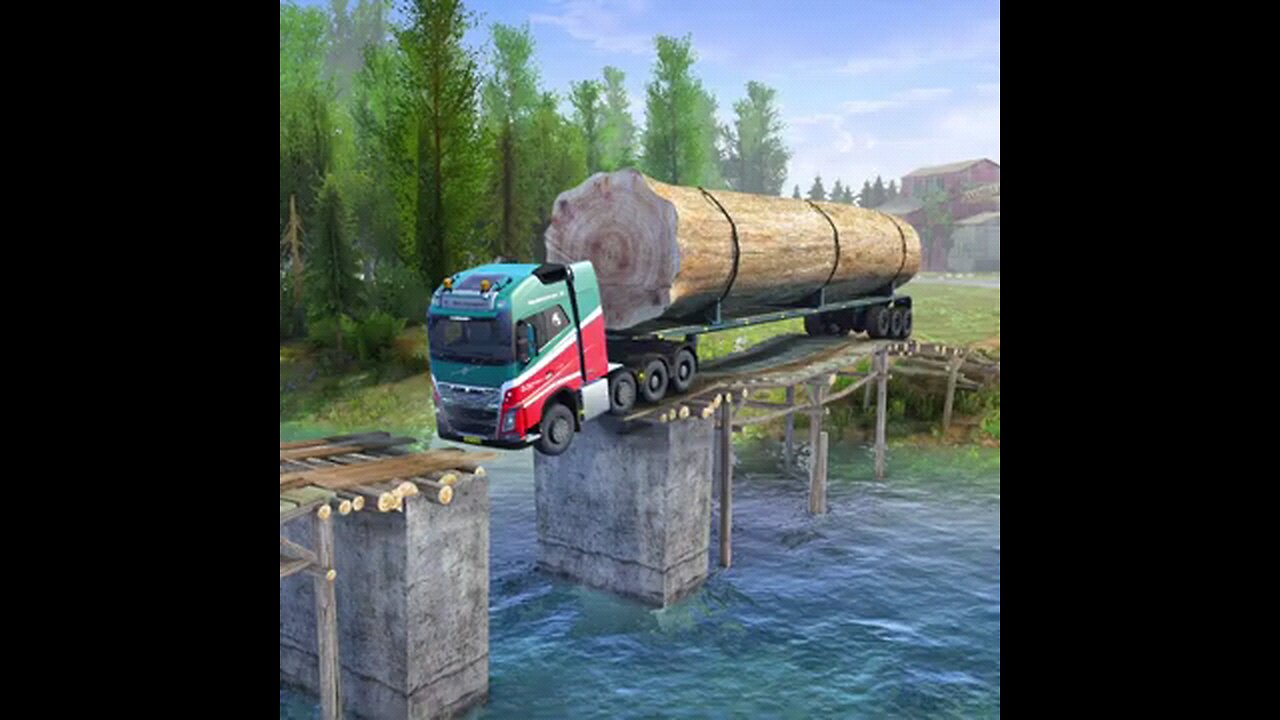 Logging Truck Driver Reveals DANGERS of Crossing Broken Bridges