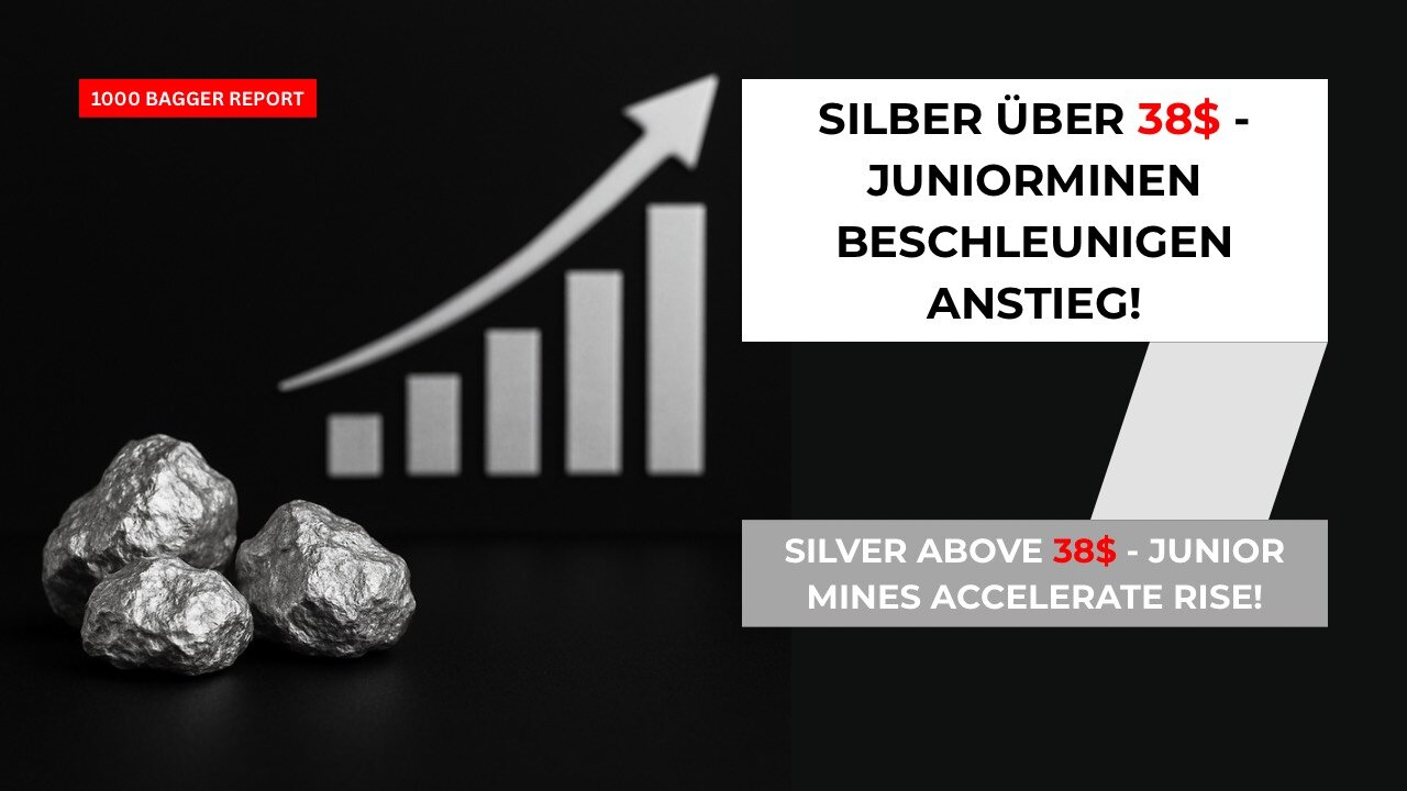 Silber über 38$ - Juniorminen beschleunigen Anstieg!