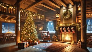 AS SNOWFLAKES GENTLY FALL ON THE CABIN , THE STARS SOFT GLOW PEEKS THROUGH THE NIGHT SKY#foryou#snow