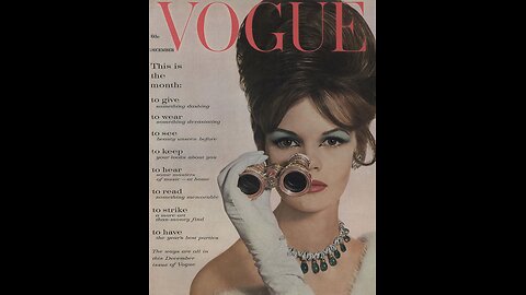Vogue Magazine December 1960 #ASMR #art #magazines #vintage
