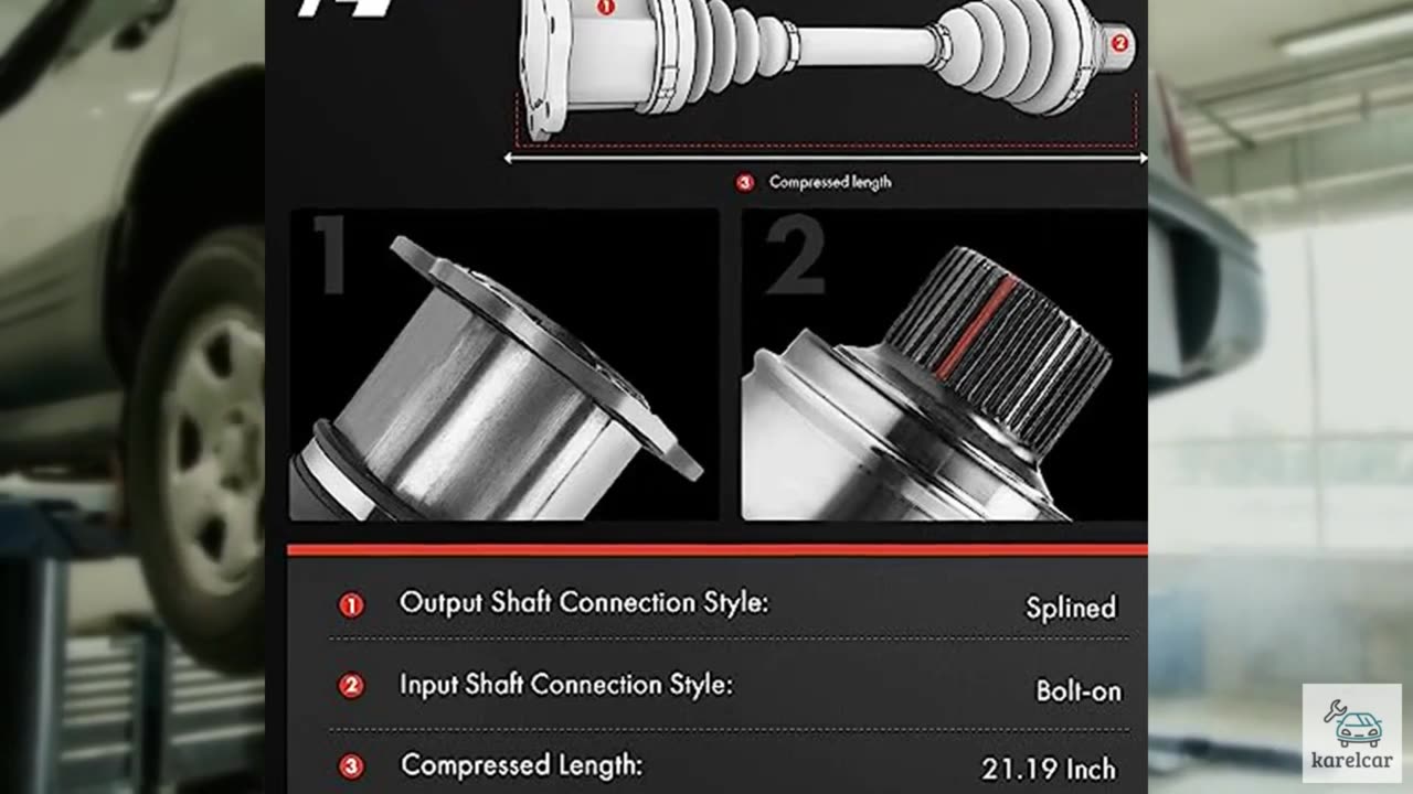 A-Premium CV Axle Shaft Assembly Compatible with Cadillac, Chevy & GMC Models -