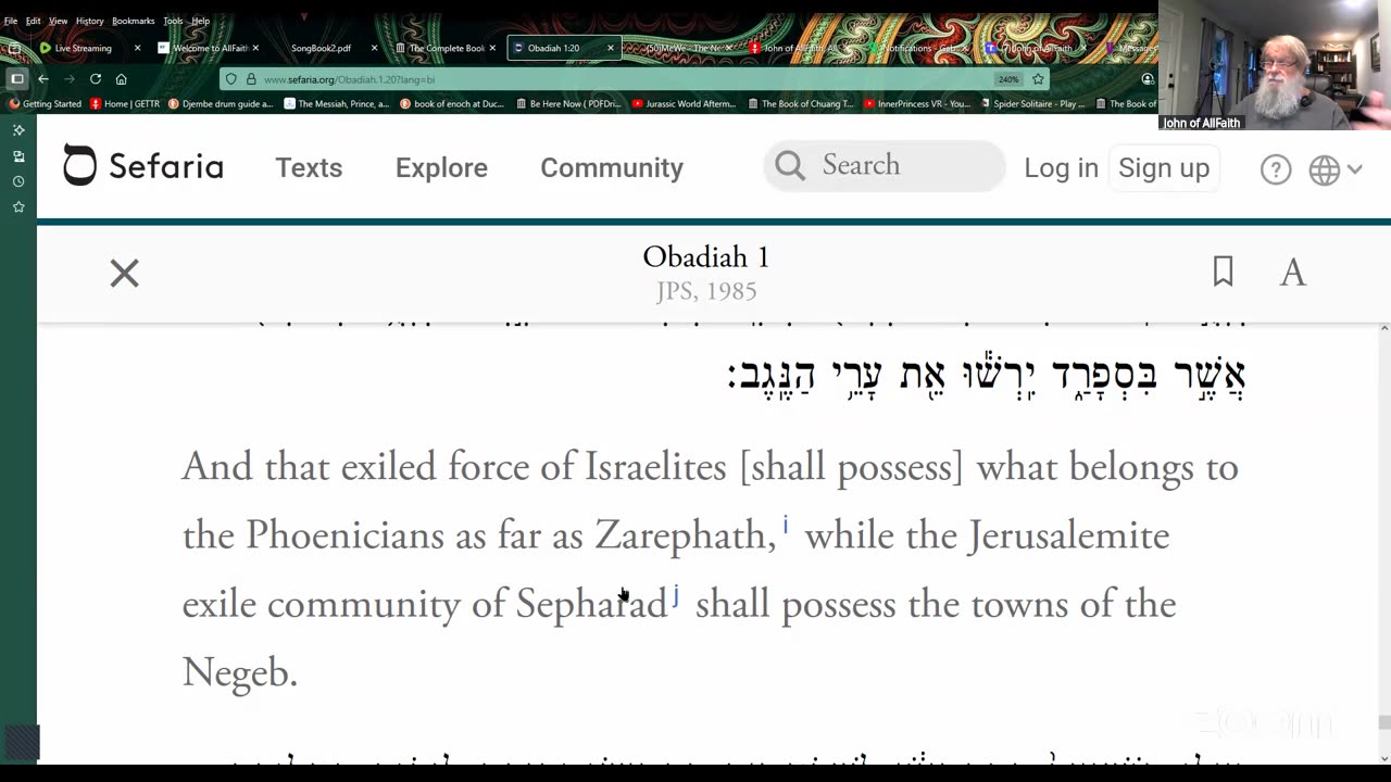 Reading Through the Bible Together, Mondays 8 PM: Obadiah