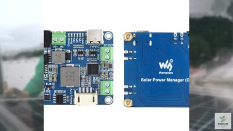 Solar Power Management Module (D) Accessory for 6V~24V Solar Panel And Type-C Po