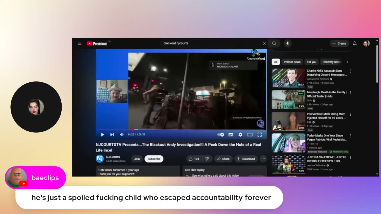 09/13/25 Victoria J VOD: "F u c H L i f E 🦒"