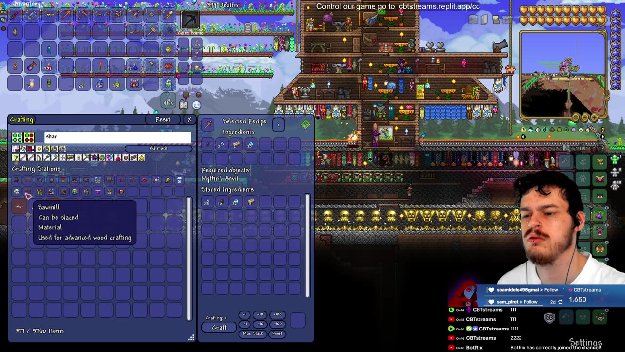Terraria 🛠 MASTER MODE 💀 ON 🔛 Crowd Control 🎮 ON 🔛 … also — Moon Lord 🌕👁 👁 👁 ⁉