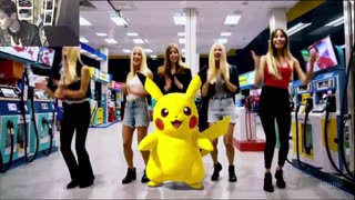Outtake #1,227 Of Pikachu The Pokemon Dancing With Women At A Gas Station Fake Funny Parody Video
