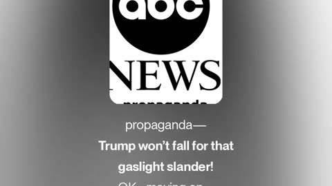 ABC propaganda interview Donald Trump - Comments