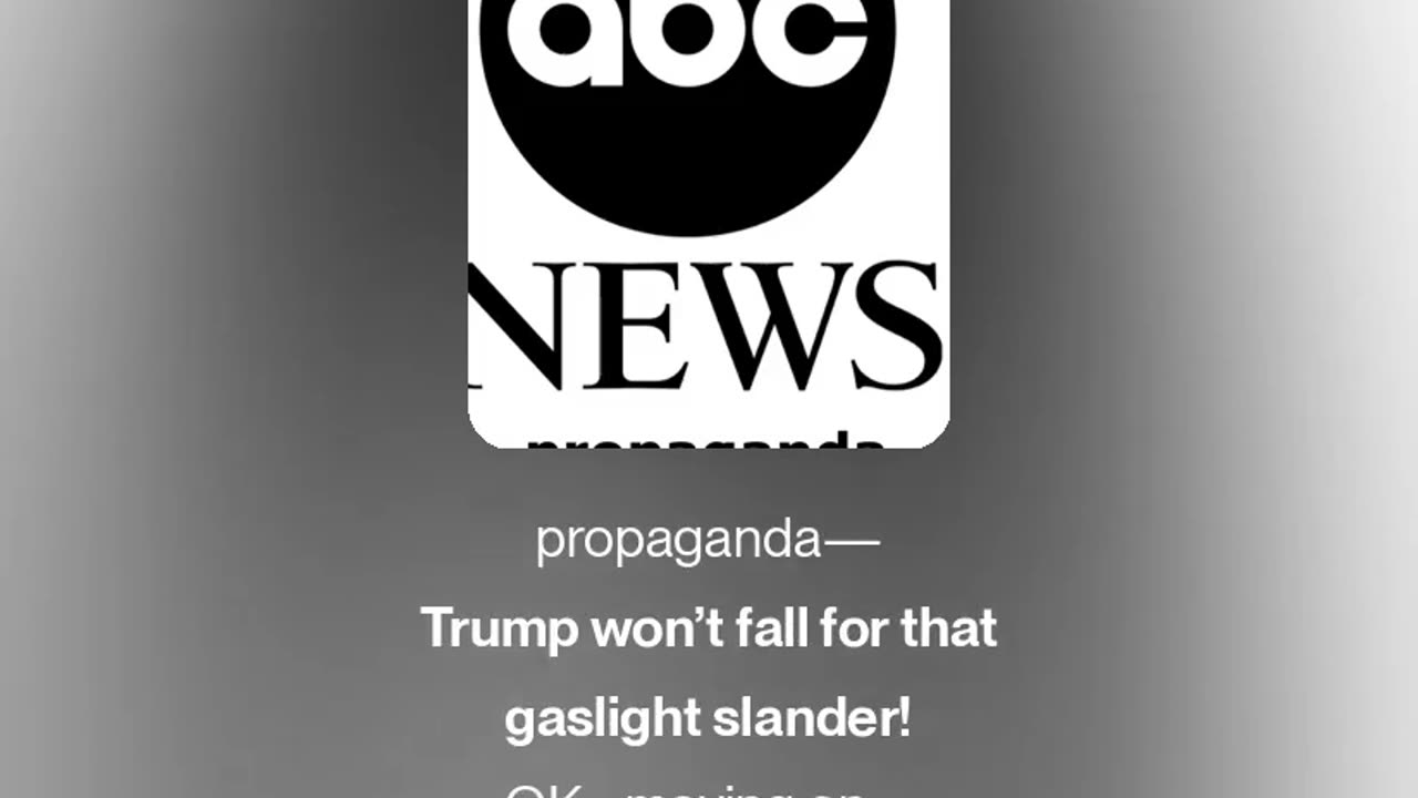 ABC propaganda interview Donald Trump - Comments