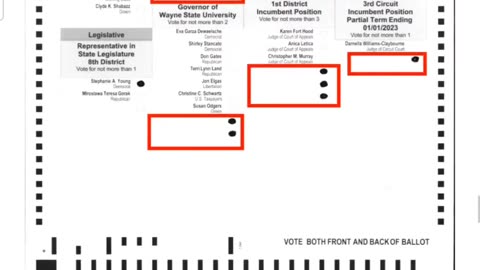 Over 10K Detroit "Voters" made same bizarre "Ghost Vote" marks