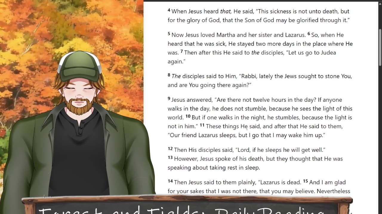 Forest and Fields Daily reading: John 11