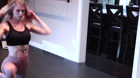 HOTTEST (REAL) Doctor shows off her Yoga Pants Workout Routine 