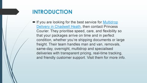 Best Multidrop Delivery in Chadwell Heath