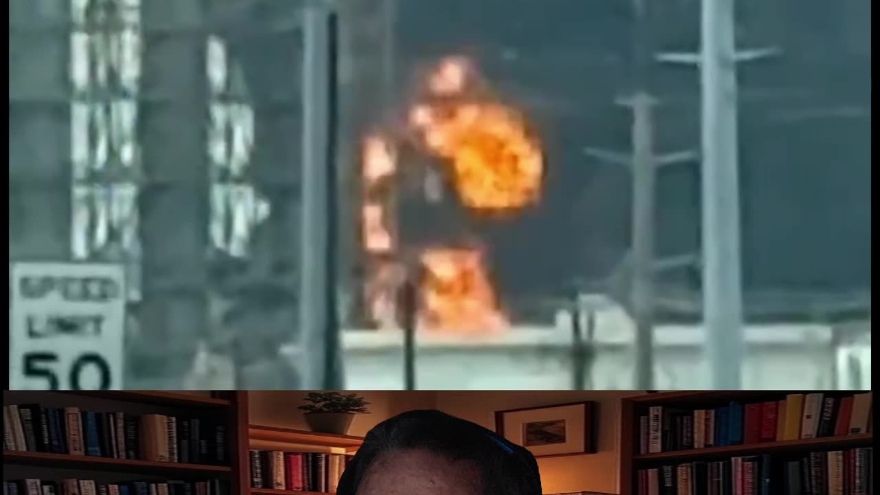 Texas oil refinery on fire