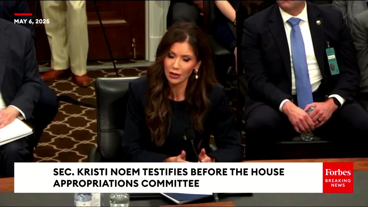 DHS Sec. Kristi Noem grilled about Military Parade by Dem Rep Underwood