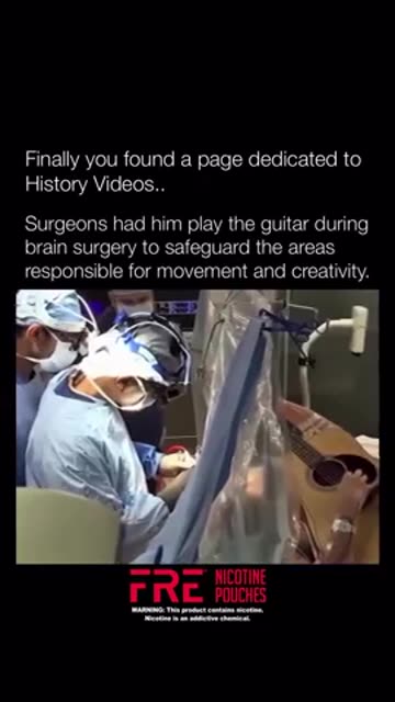 Man Plays Guitar During Brain Surgery. Lobotomy Hoax