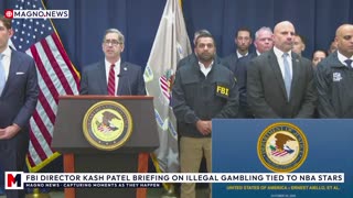 🚨 FBI Director Kash Patel Briefing on Illegal Gambling Tied to 🏀 NBA Stars [LIVE]
