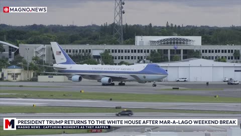 🇺🇸 President Trump Returns to The White House after Weekend Break at Mar-a-Lago [LIVE]
