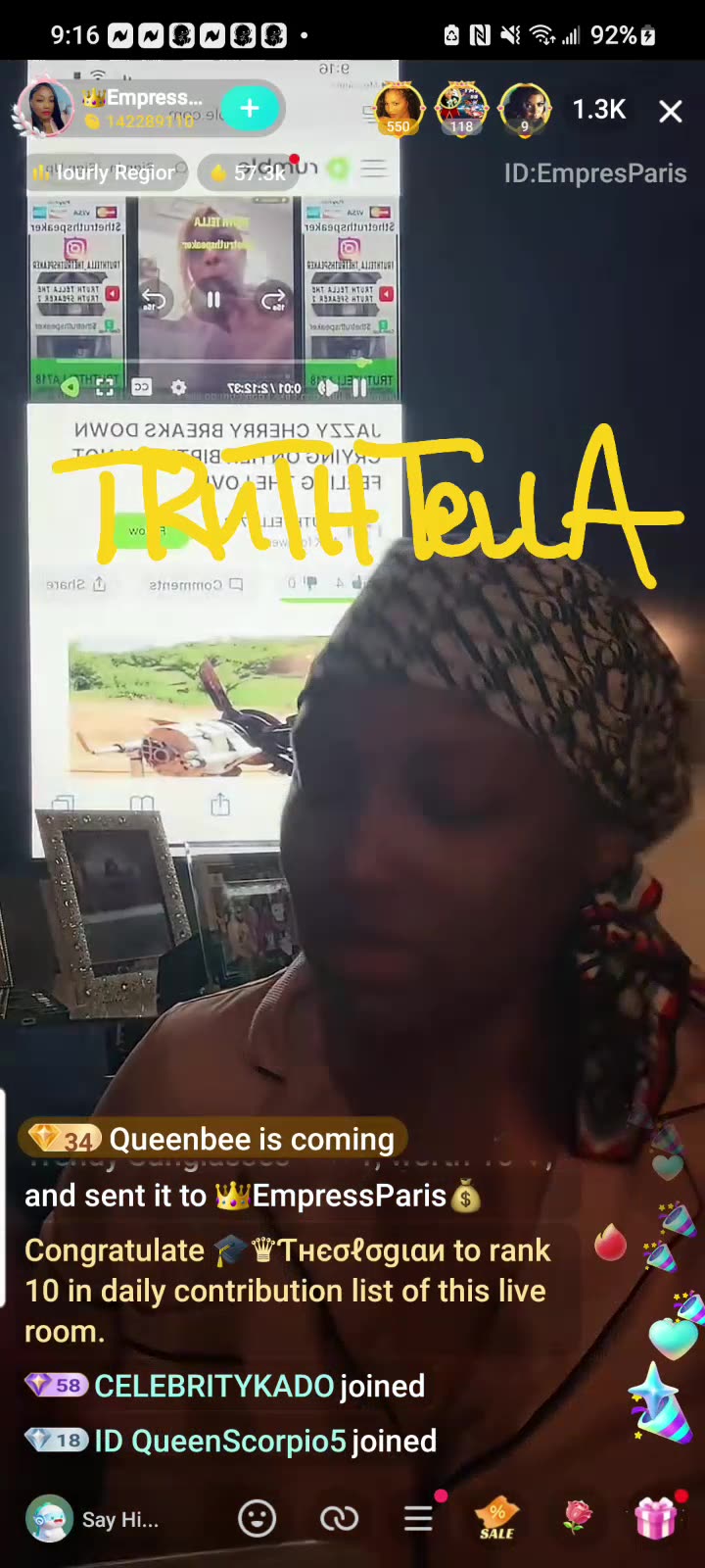 EMPRESS PARIS BREAKDOWN OF QUEEN TOMIKAY SPLITTING JAZZY CHERRY FOREHEAD & SENDING HER & HER HUSBAND TO JAIL PT. 2