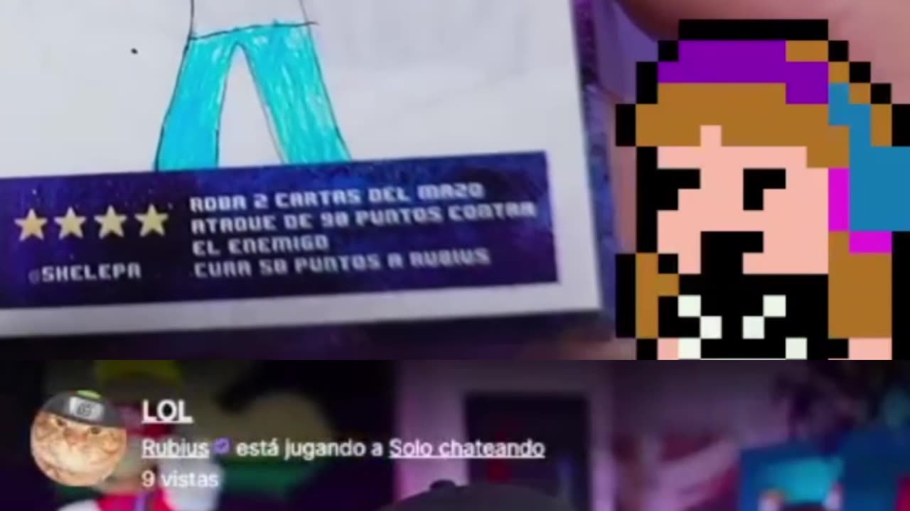 Los dibujos de mis niños para el cumple de la leyenda del gaming