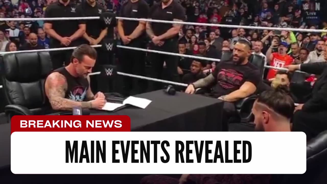 WrestleMania Main Events Revealed