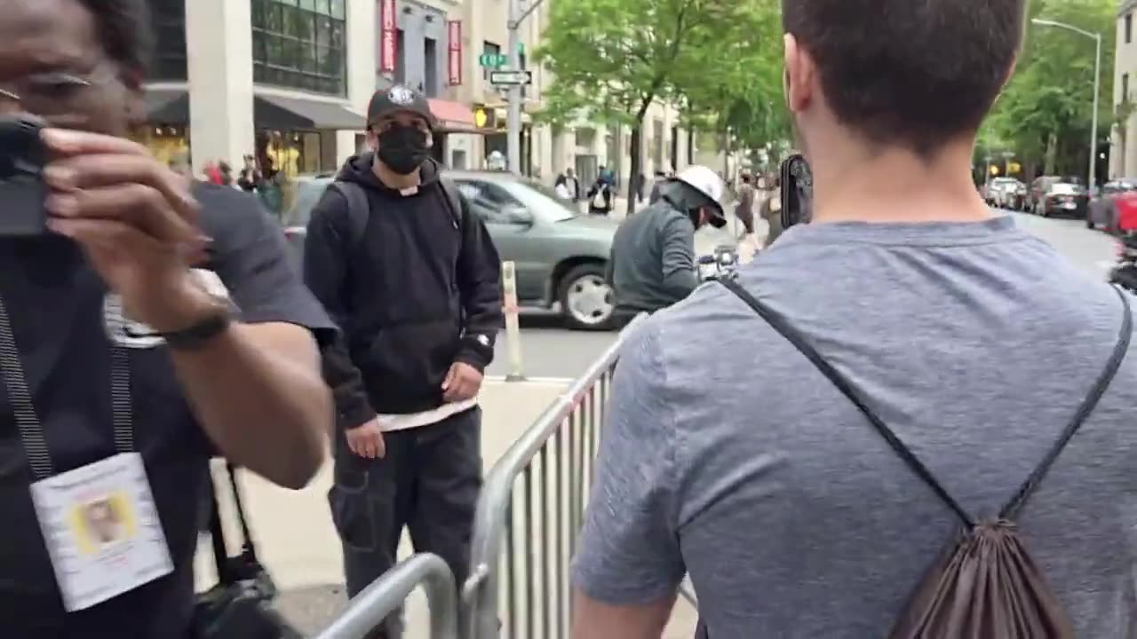 Streamers Lil Dealy And Waxiest Mace Protesters At New York Palestine Rally