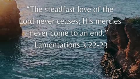 His love never runs out, and His mercies are always new. 🌅