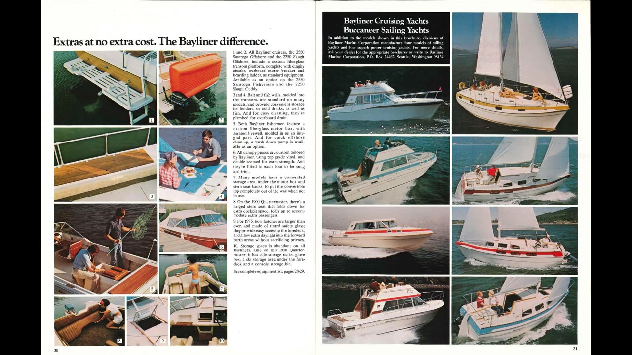 1976 Bayliner Boats Catalog No Sound, Historical Reference